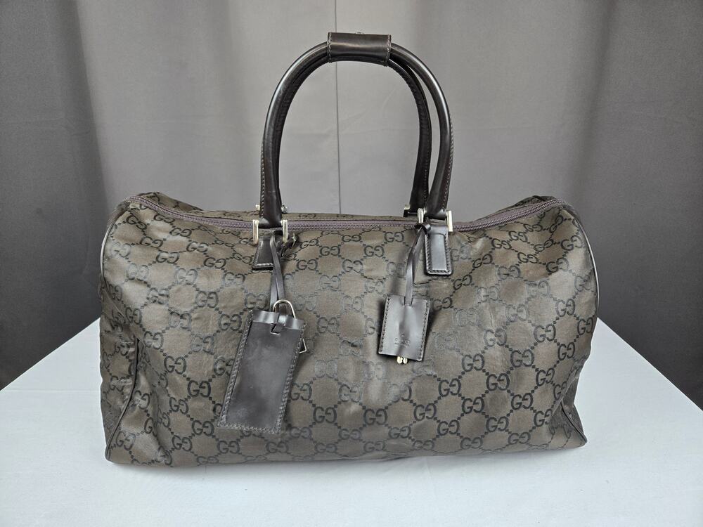 Gucci GG Monogram Nylon Duffle Bag